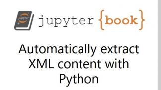 logo juypter book, automatically extract XML content with Python