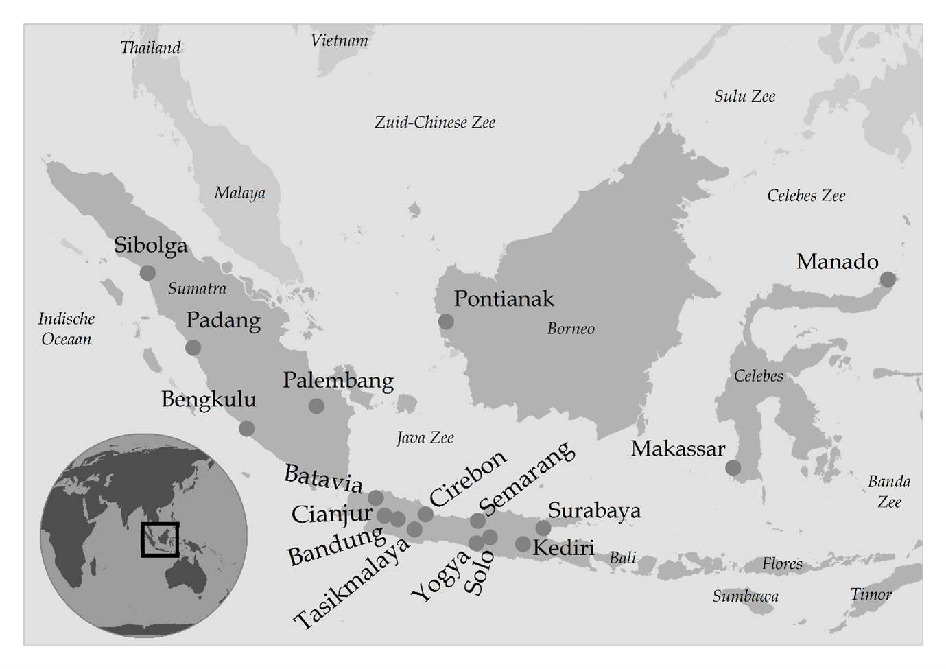 Map of Indonesia