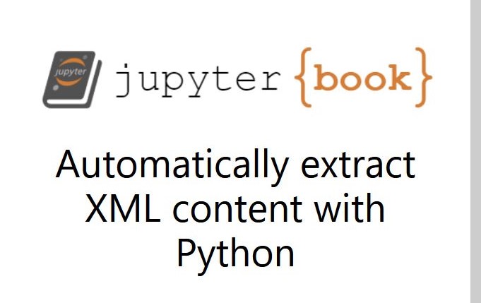 logo juypter book, automatically extract XML content with Python