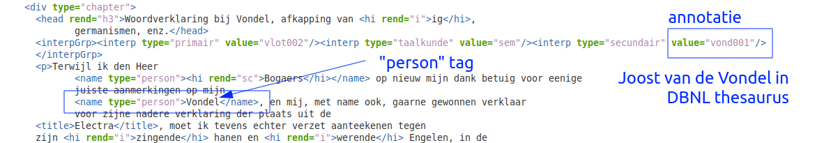 Figure 4: An example of connecting the annotations.